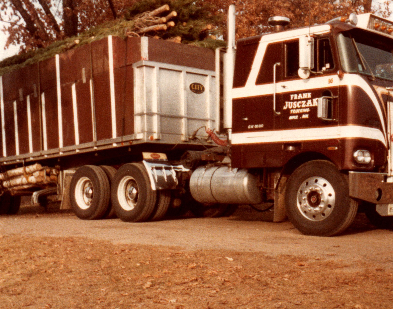 Frank Jusczak Trucking logging rig