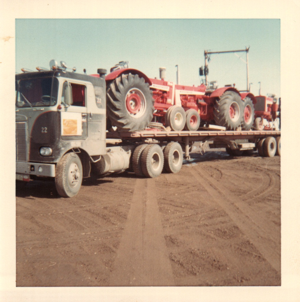 Early Jusczak truck hauling equipment