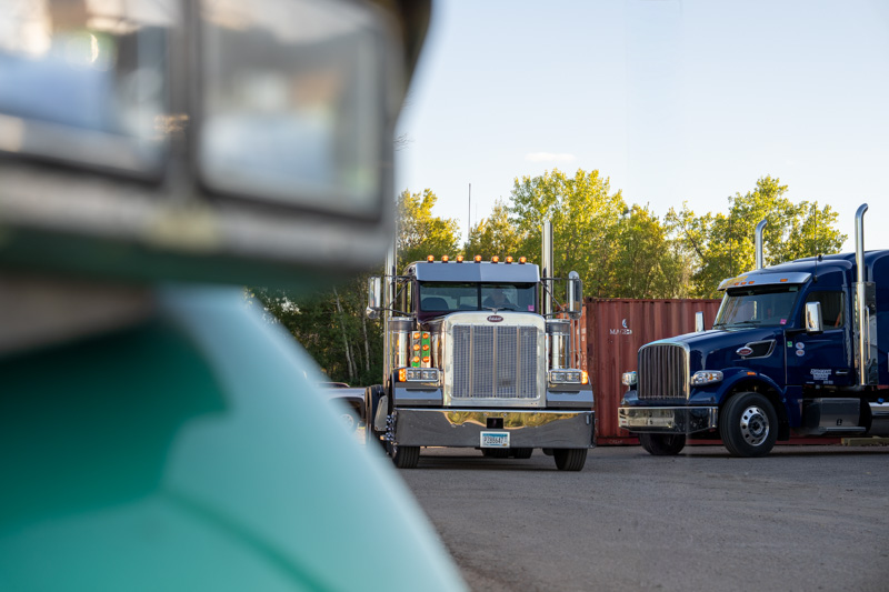 Jusczak equipment parked in lot.