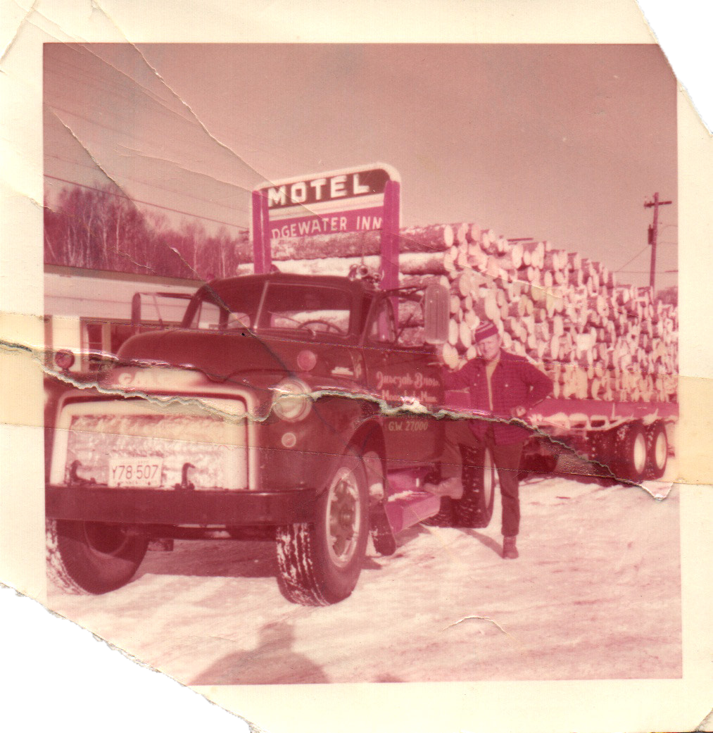Jusczak truck outside the Edgewater Inn motel